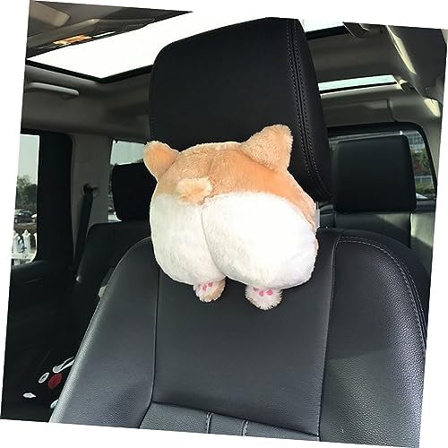 TOYANDONA Plush Car Pillow Corgi Design Comfort for Home Office and Travel