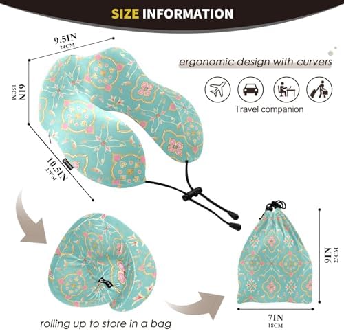 ALAZA Memory Gold Neck Travel Pillow