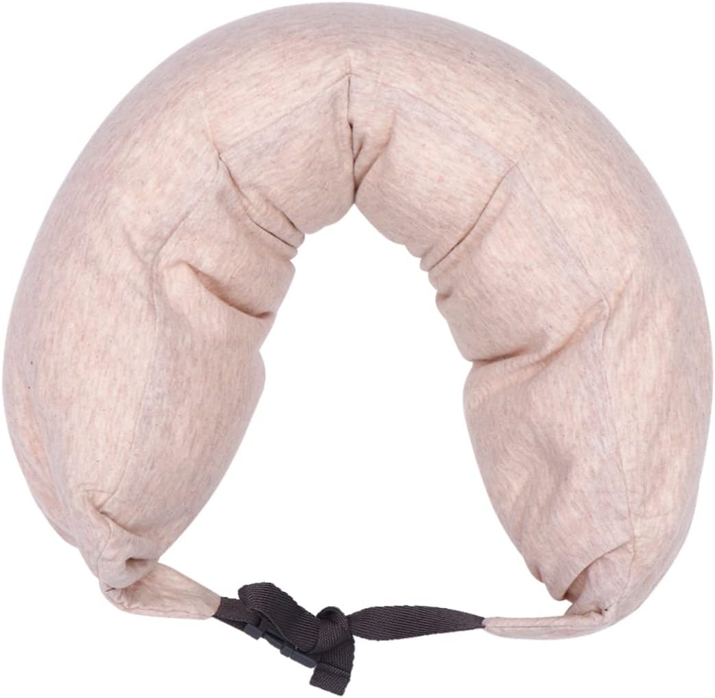 Soft Elastic U-Shaped Travel Pillow for Neck Support Office Home Use