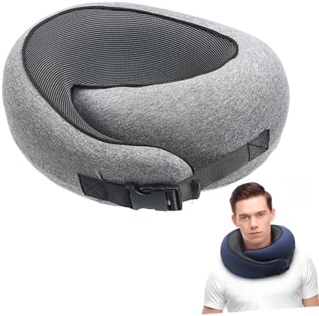 Adjustable U-Shaped Travel Pillow for Comfort Neck Support Car Airplane Use