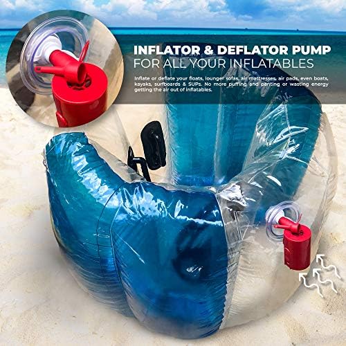 Red Suricata Rechargeable Air Pump Mini Portable For Inflatables