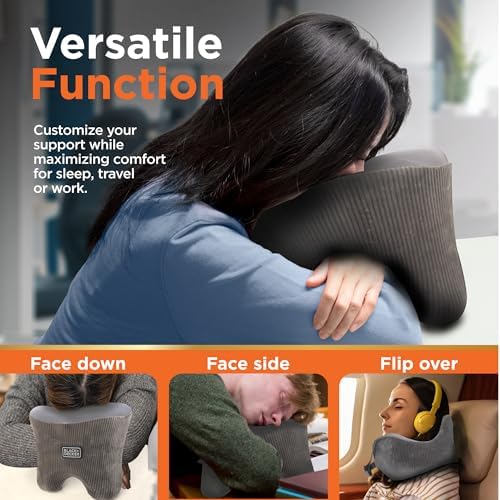BLACKDECKER Memory Foam Travel Neck Pillow