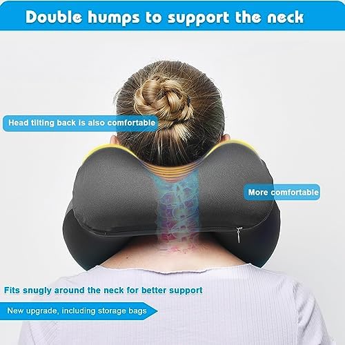 VOPHIA Inflatable Airplane Footrest Neck Pillow