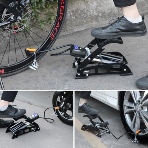 Carbon-Steel Step Pedal Air Pump for Easy Inflation
