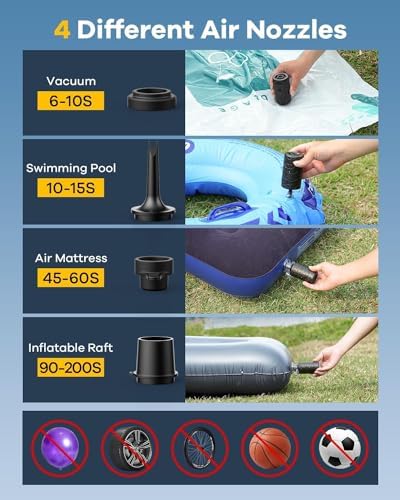 Mini Rechargeable Air Pump Boyle 4500Pa for Inflatables - Lightweight Powerful