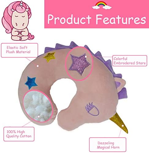 Unicorn Travel Pillow Cozy Snuggle for Everyone