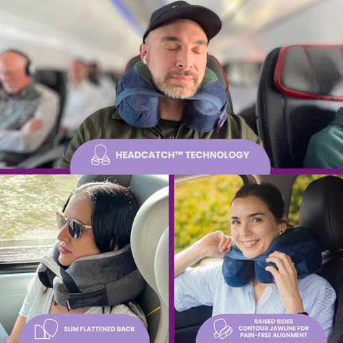 Cabeau Best Neck Pillow for Travel - 360 Support for Comfort Convenience
