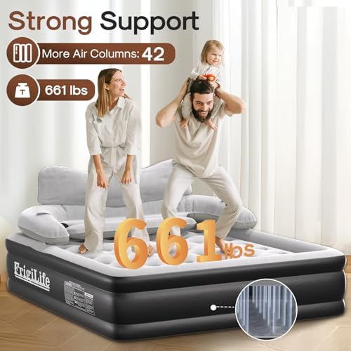 FrigiLife Air Mattress Queen with Pump