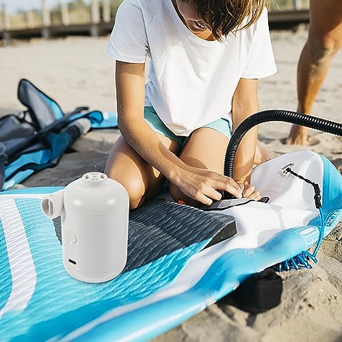 Quickly Inflates Air Mattresses Pools in Minutes USB Rechargeable Inflater Pump for Camping Picnic or Home Use