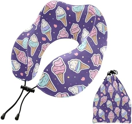 ALAZA Neck Travel Pillow with Memory Foam and Washable Cover