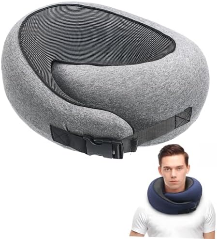 Adjustable Travel Pillow Memory Foam Neck Support