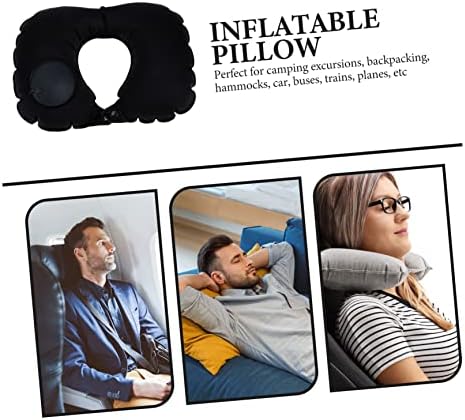 GRIRIW Inflatable Travel Pillow Neck Cushion for Airplane Camping Ergonomic Design