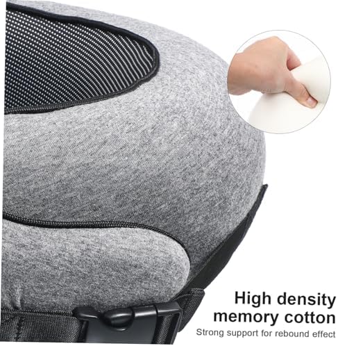 IMIKEYA Compact Travel Pillow - Stylish Memory Headrest for Airplane Comfort