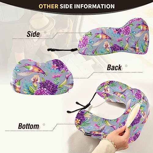 Stylish Memory Foam Travel Pillow for Headsets Flights and Office Breaks