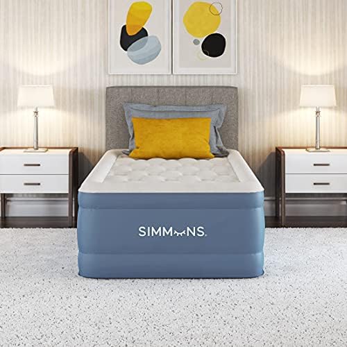 Simmons Rest Aire Mattress Twin 17 Soft Top Dura-Vinyl Air Mattress with Side Pump