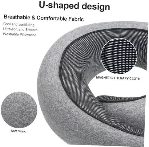 Happyyami Shaped Travel Pillow for Airplanes Cars Neck Support for Comfort on the Go