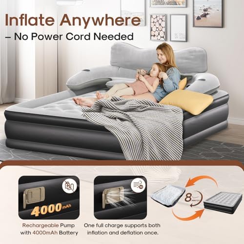 FrigiLife Air Mattress Queen with Pump