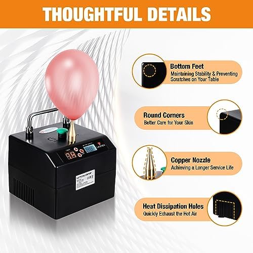 Seamless Party Balloon Pump 110V 1400W