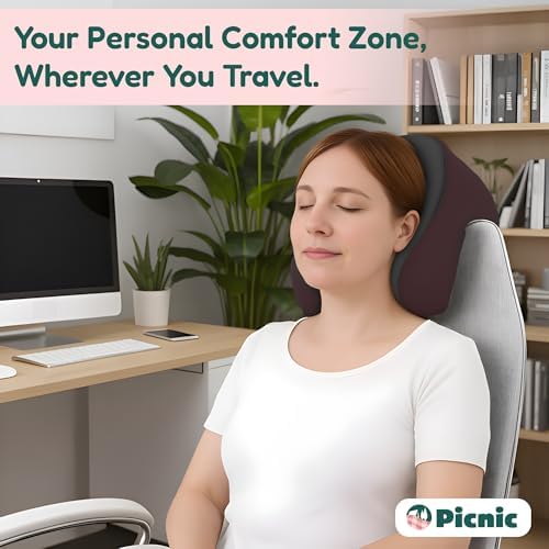 Cozy U-Shaped Memory Foam Travel Pillow for Comfort on the Go