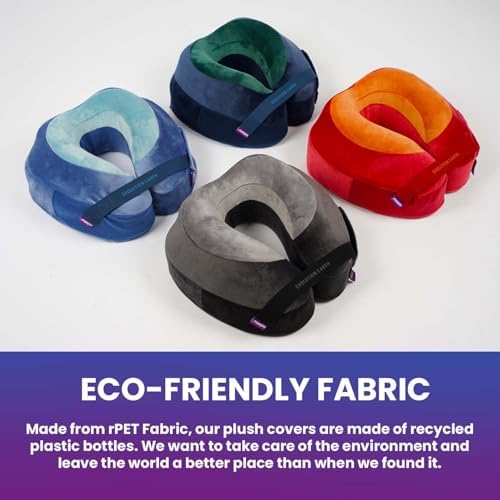 Cabeau Best Neck Pillow for Travel - 360 Support for Comfort Convenience