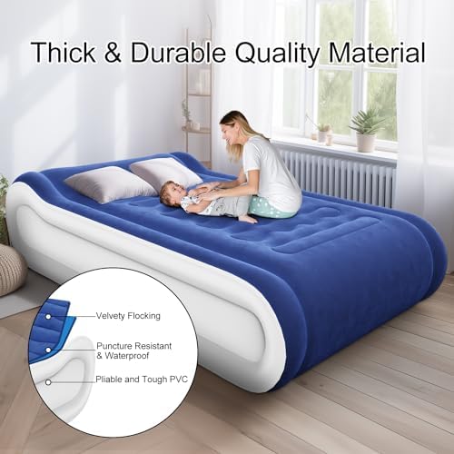 Luxury Arc-Shaped Twin Air Mattress with Built In Pump