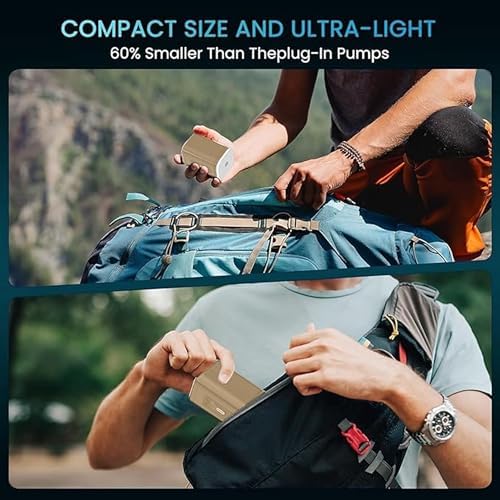 Epsilon Portable Air Pump 5 Nozzles Ultra-Fast Electric 1200mAh Air Pump with Light