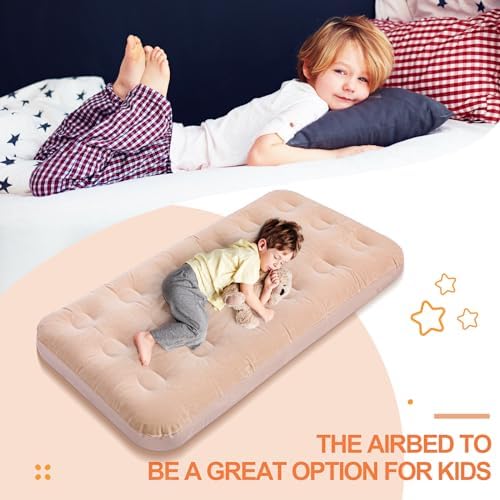 Perfect 2-Piece - Inflatable Air Mattress for Kids Easy to Use Durable