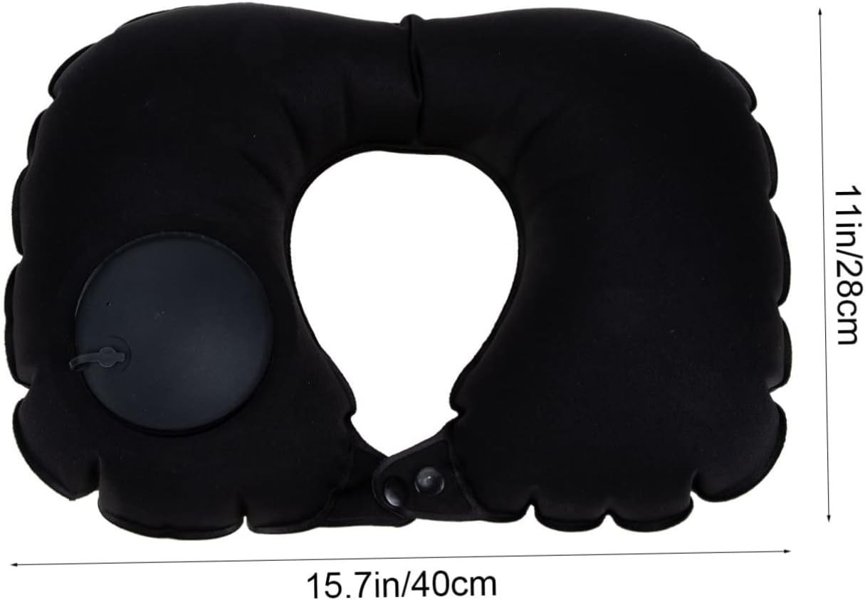 ABOOFAN Portable Inflatable Travel Pillow Neck Support Comfort for Flights More
