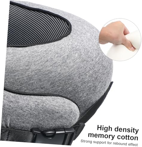 PrettyZoom Travel Pillow for Airplane Neck Support Red Design
