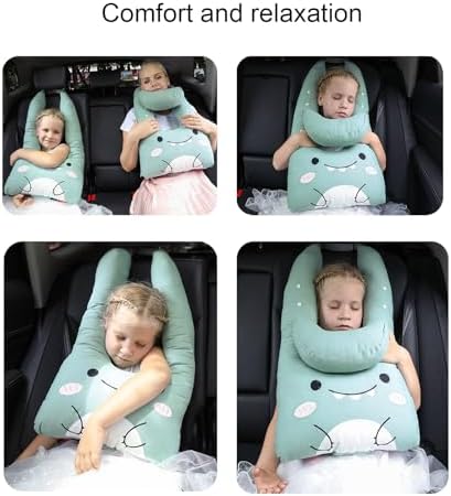 Long Huo U-Shaped Travel Pillow for Adults and Kids - Skin-Friendly Car Seat Pillow for Road Trips