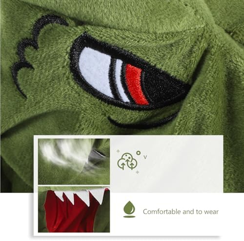 Dinosaur Hooded Travel Pillow Plush Neck Support Cushion