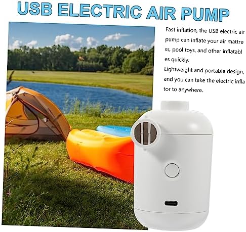 1Set KESYOO Electric Air Pump for Quick Inflation USB-Powered for Air Mattresses and Pools