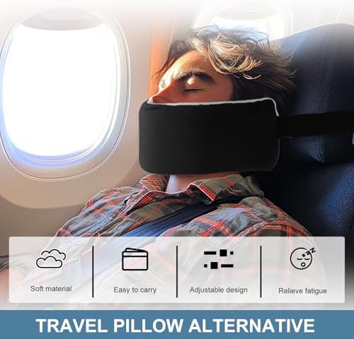 Adjustable Travel Pillow Head Strap for Neck Support