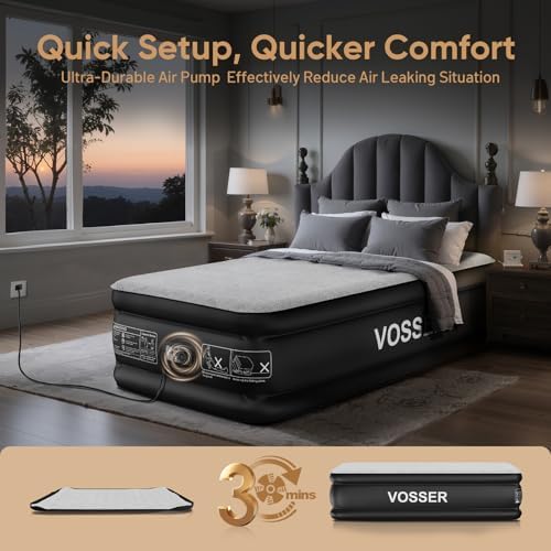 VOSSER Twin Air Mattress with Built-in Pump
