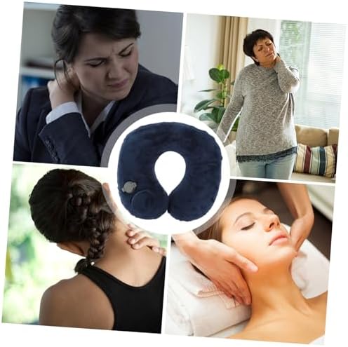 Head neck comfort inflable pillow for airplane travel