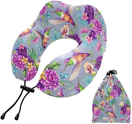 Stylish Memory Foam Travel Pillow for Headsets Flights and Office Breaks