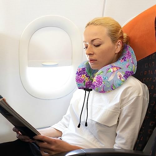 Stylish Memory Foam Travel Pillow for Headsets Flights and Office Breaks