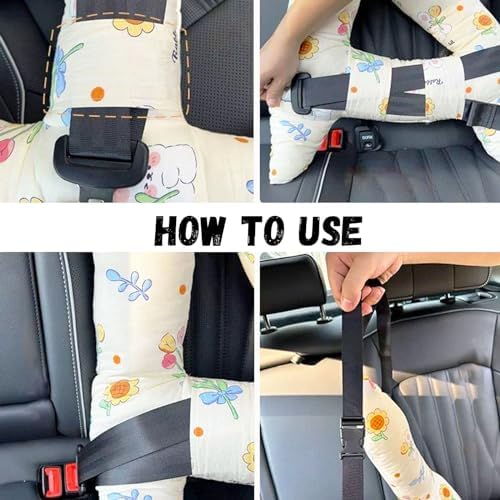 H-Shape Car Pillow Head Support for Kids and Adults