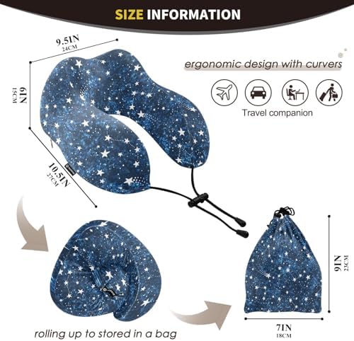 OTVEE Travel Pillow Comfort Neck Support Best for Airplane Home Use