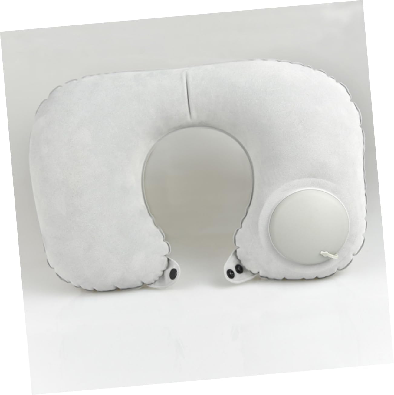U-Shaped Neck Pillow with Automatic Inflator 2-Piece Set for Travel Comfort