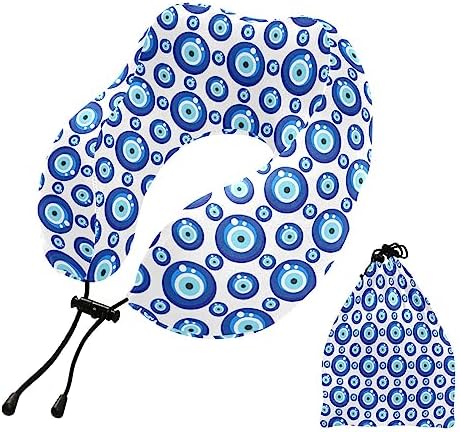 Wusikd Evil Eye Memory Foam Neck Pillow