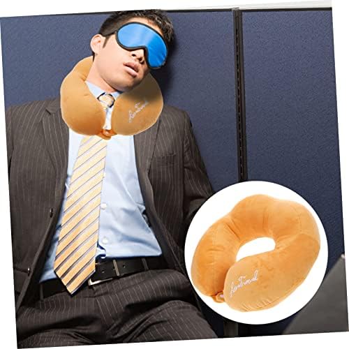 Happyyami U-Shape Travel Pillow Comfortable Neck Cushion with Design for Airplane Train and Car