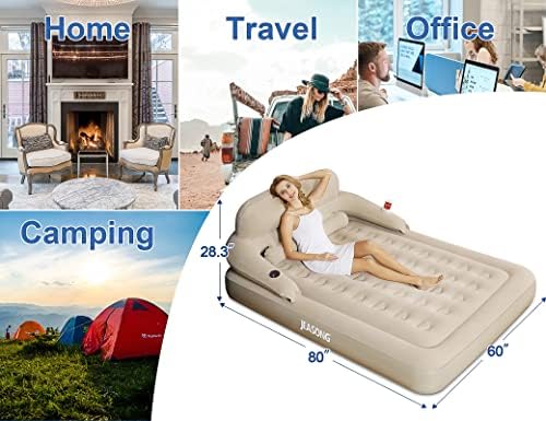Ergonomic Air Mattress for Home Camp or Guest Use