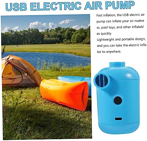 Toyvian 1Set USB Electric Air Pump Portable Inflatable Mattress Compressor