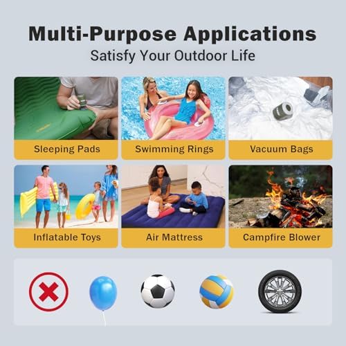 Powerful Travel Inflater for Camping Travel
