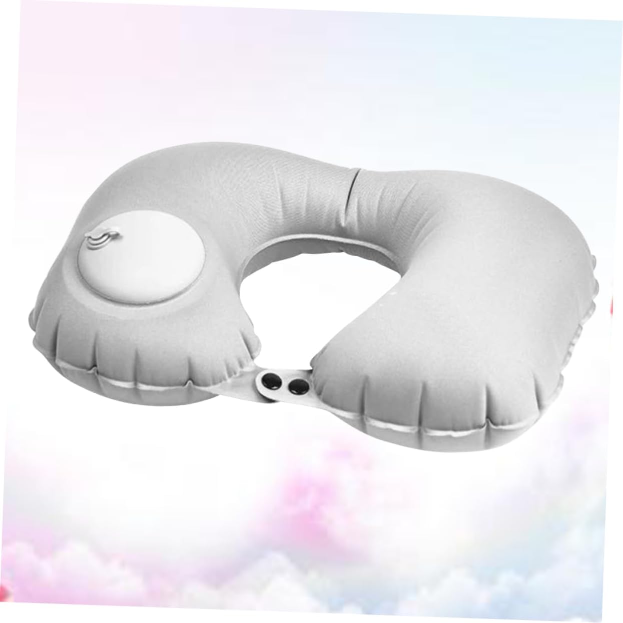 U-Shaped Neck Pillow with Automatic Inflator 2-Piece Set for Travel Comfort