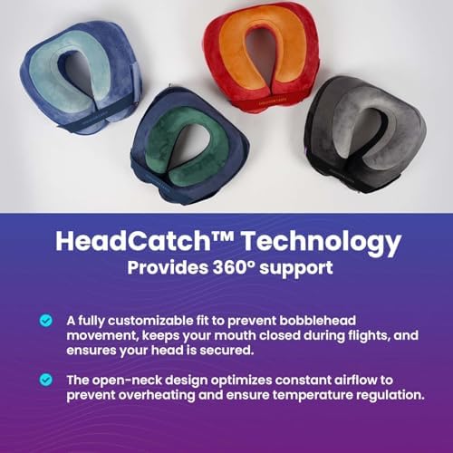 Cabeau Best Neck Pillow for Travel - 360 Support for Comfort Convenience