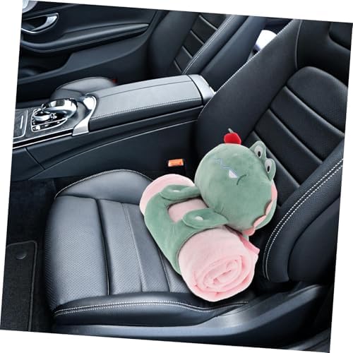 Milisten Foldable Cartoon Pillow and Blanket for Travel and Car