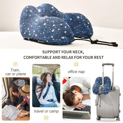 OTVEE Travel Pillow Comfort Neck Support Best for Airplane Home Use