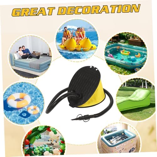 Ciieeo Foot Pump Inflator for Camping Balloons and Air Mattresses
